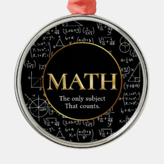 Adorno Metálico Math Teacher Awesome Gold Teacher Appreciation Day