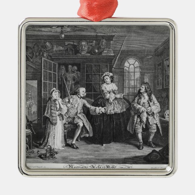 Adorno Metálico Matrimonio en modo La (Frente)