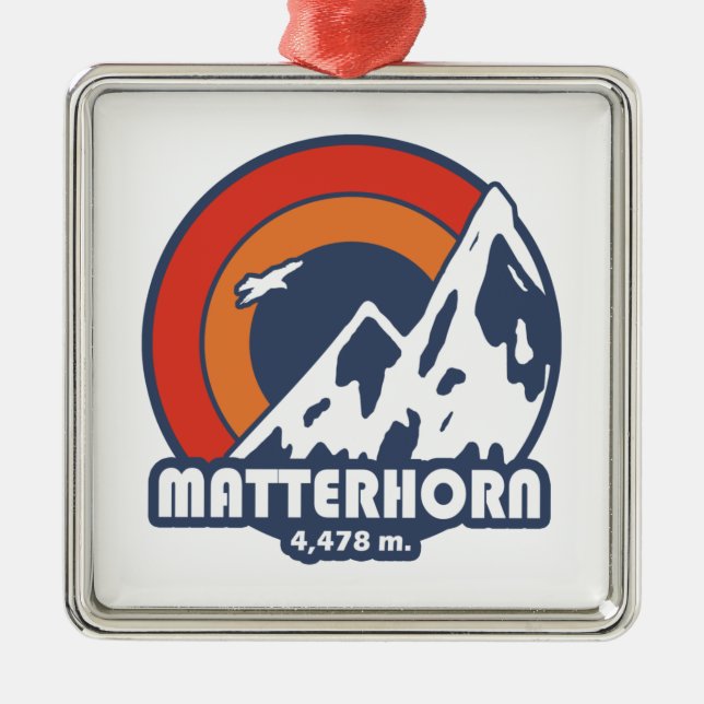 Adorno Metálico Matterhorn Suiza Sun Eagle (Frente)