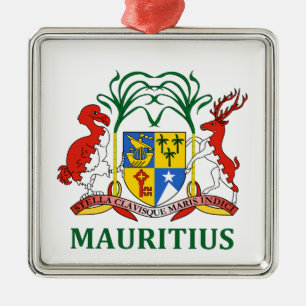 Adorno Metálico Mauricio - emblema/bandera/escudo de armas/símbol