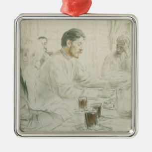 Adorno Metálico Máxima Gorki que lee niños de su poema 'de