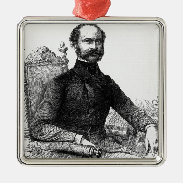 Adorno Metálico Maximilian II , Rey de Baviera (Frente)