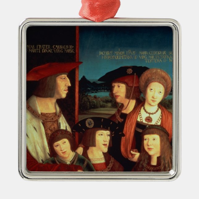 Adorno Metálico Maximiliano I con su primera esposa (Frente)