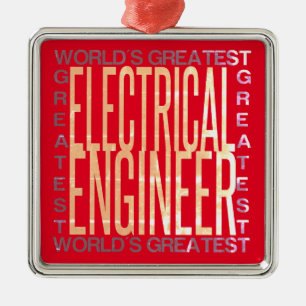 Adorno Metálico Mayor ingeniero eléctrico del mundo