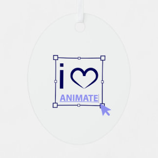 Adorno Metálico Me encanta el animación