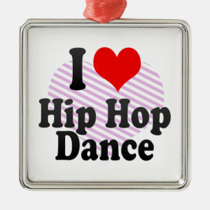 Adorno Metálico Me encanta el baile de hip hop