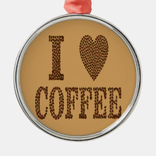 Adorno Metálico Me encanta el café