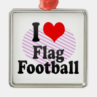 Adorno Metálico Me encanta el fútbol de la bandera