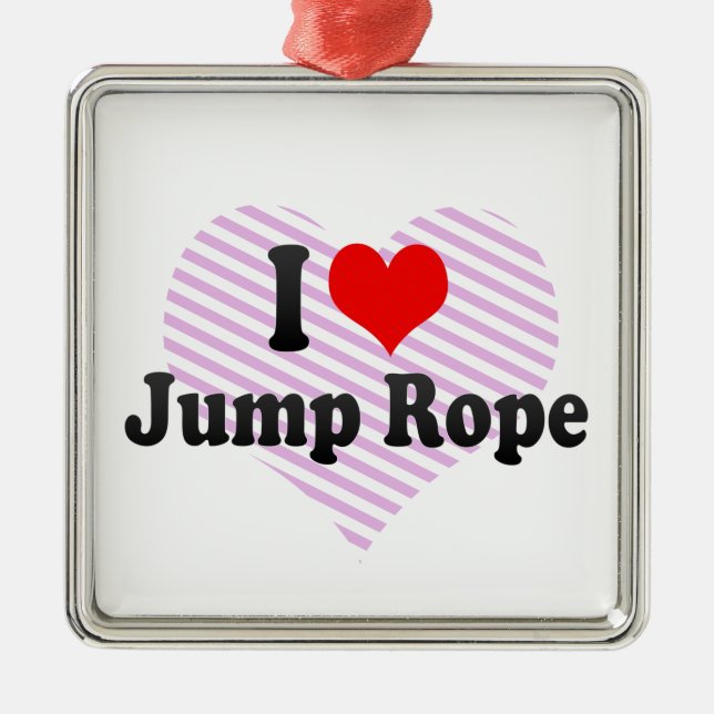 Adorno Metálico Me encanta Jump Rope (Frente)