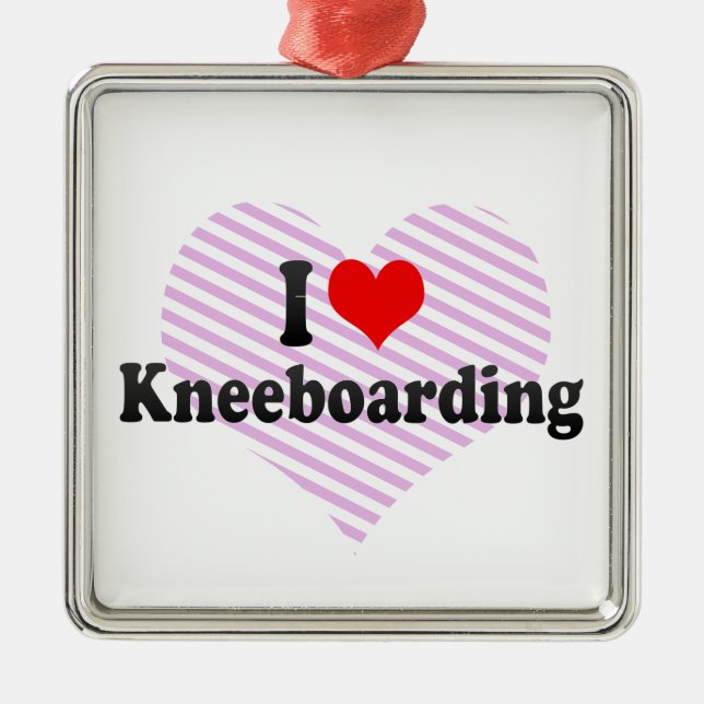 Adorno Metálico Me encanta Kneeboarding (Frente)