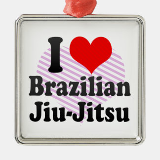 Adorno Metálico Me encanta la Jiu-Jitsu brasileña