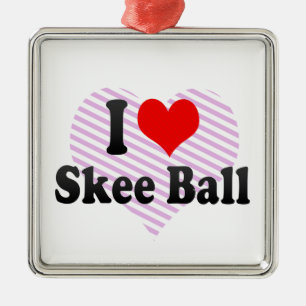 Adorno Metálico Me encanta Skee Ball