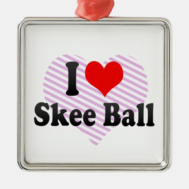 Adorno Metálico Me encanta Skee Ball (Frente)