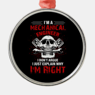 Adorno Metálico Mecánica Soy Ingeniero Mecánico