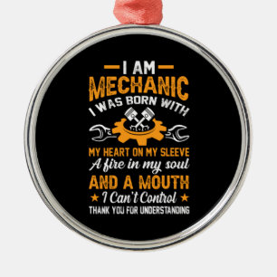 Adorno Metálico Mecánico Soy Mecánico