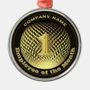 Adorno Metálico Medalla de Empresa del Mes 