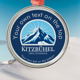 Adorno Metálico Medalla de esquí de Kitzbühel Tirol Austria Orname