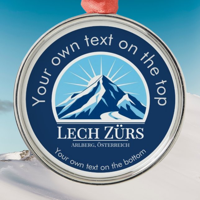 Adorno Metálico Medalla de esquí de Lech Zürs Arlberg Austria Orna (Subido por el creador)