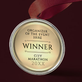 Adorno Metálico Medalla de Gala para Ganador del Primer Lugar de O