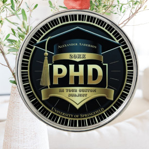 Adorno Metálico Medalla de graduación de doctorado tesis doctoral