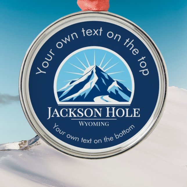 Adorno Metálico Medalla de la estación de esquí Jackson Hole Wyomi (Subido por el creador)