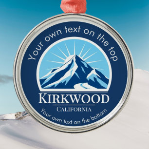 Adorno Metálico medalla de la estación de esquí Kirkwood Californi