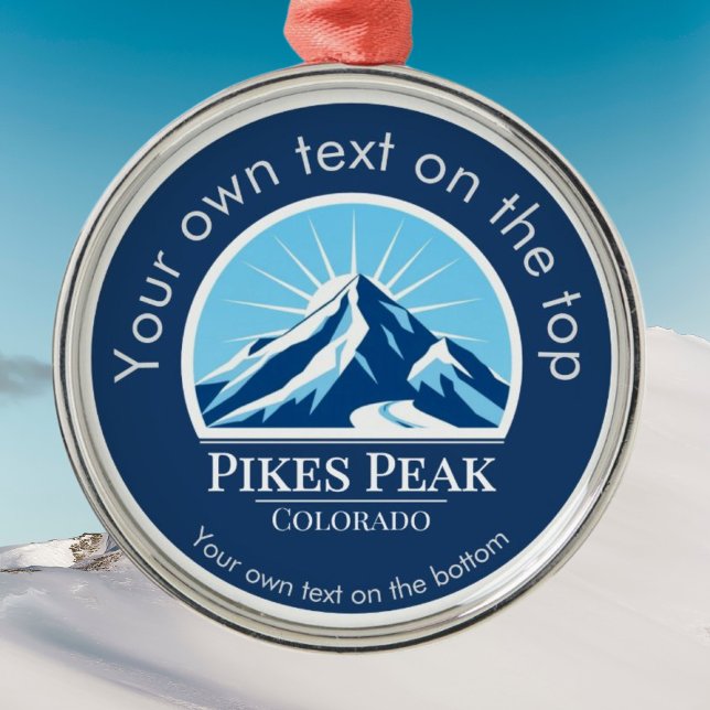 Adorno Metálico Medalla de Pikes Peak Mountain Colorado (Subido por el creador)