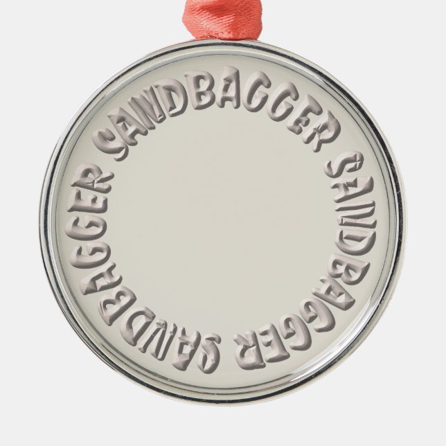 Adorno Metálico Medalla de premio Sandbagger (Frente)