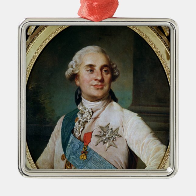 Adorno Metálico Medallón del retrato de Louis XVI 1775 (Frente)