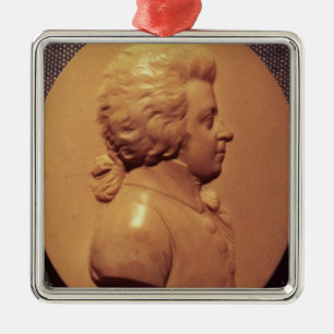 Adorno Metálico Medallón del retrato de Wolfgang Amadeus Mozart
