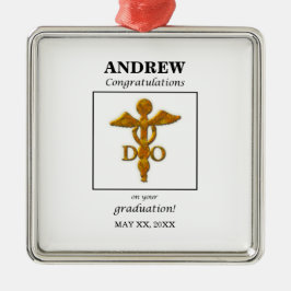 Adorno Metálico Médica de Osteopatía Graduación Felicidad