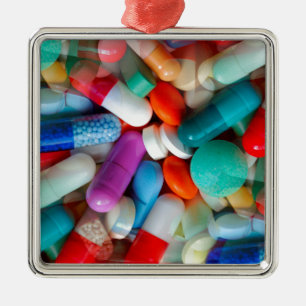 Adorno Metálico medicamentos para pastillas