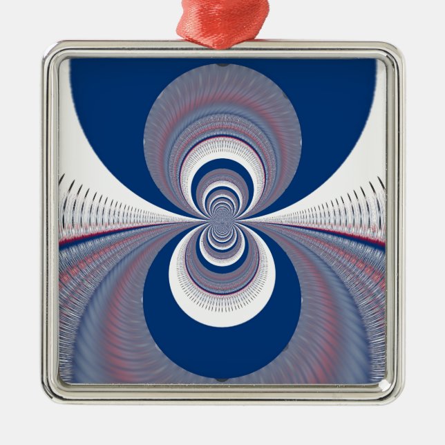 Adorno Metálico Medio azul (Frente)