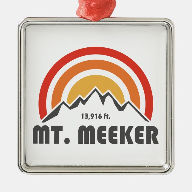 Adorno Metálico Meeker Colorado (Frente)