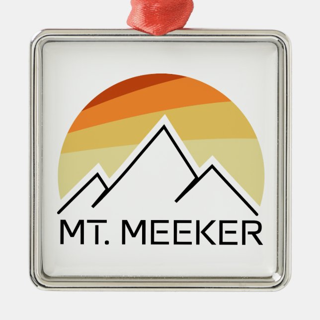 Adorno Metálico Meeker Colorado Retro (Frente)