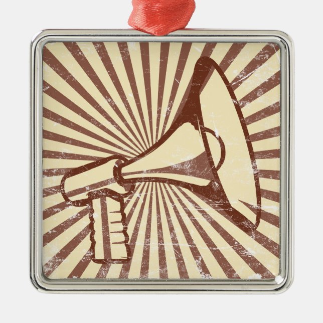 Adorno Metálico Megáfono (Frente)