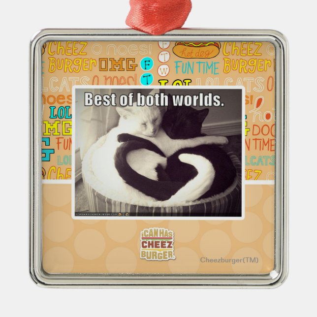 Adorno Metálico Mejor de ambos mundos (Frente)