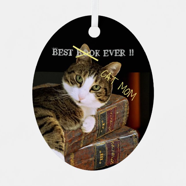 Adorno Metálico Mejor Mamá Gata Que Diversión (Anverso)