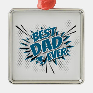 Adorno Metálico Mejor Papá Nunca