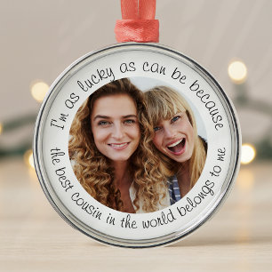 Adorno Metálico Mejor Primo en el regalo fotográfico mundial