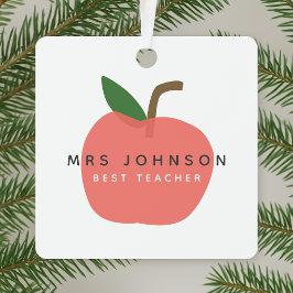 Adorno Metálico Mejor profesor | Escándalo de nombres modernos de 