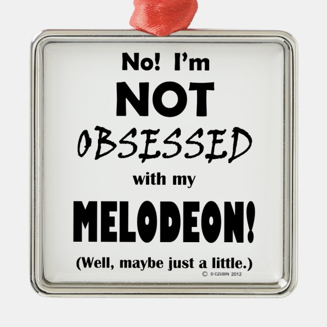 Adorno Metálico Melodeón Obssed (Frente)