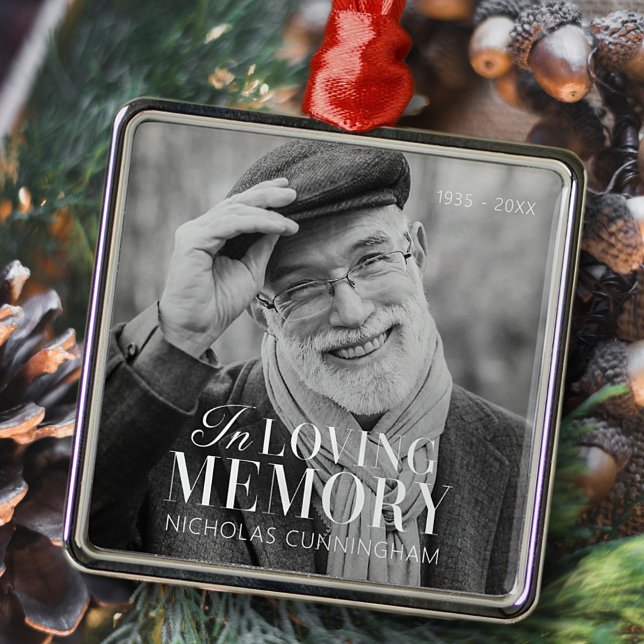 Adorno Metálico Memorial de fotos moderno elegante en la memoria a (Subido por el creador)