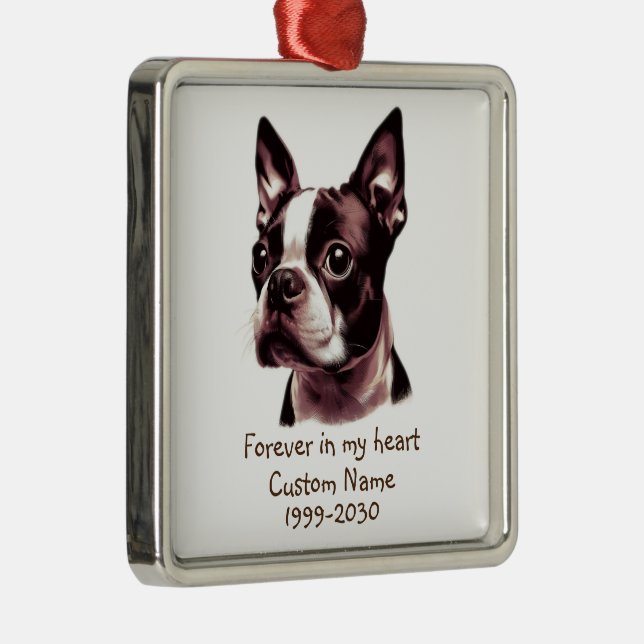 Adorno Metálico Memorial de fotos personalizado Keepsake Mascota p (Derecha)