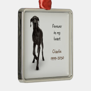 Adorno Metálico Memorial de fotos personalizado Keepsake Mascota p