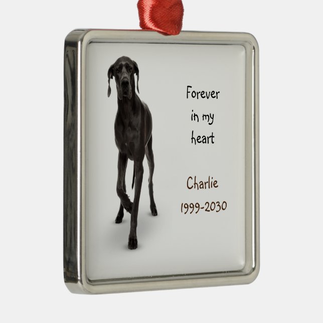 Adorno Metálico Memorial de fotos personalizado Keepsake Mascota p (Derecha)