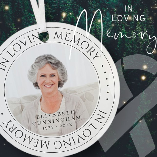 Adorno Metálico Memorial en memoria de amor simple elegante foto (Subido por el creador)