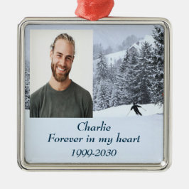 Adorno Metálico Memorial fotográfico personalizado Keepsake para s