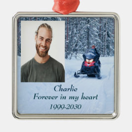 Adorno Metálico Memorial fotográfico personalizado Keepsake para s