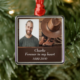Adorno Metálico Memorial fotográfico personalizado Keepsake para s